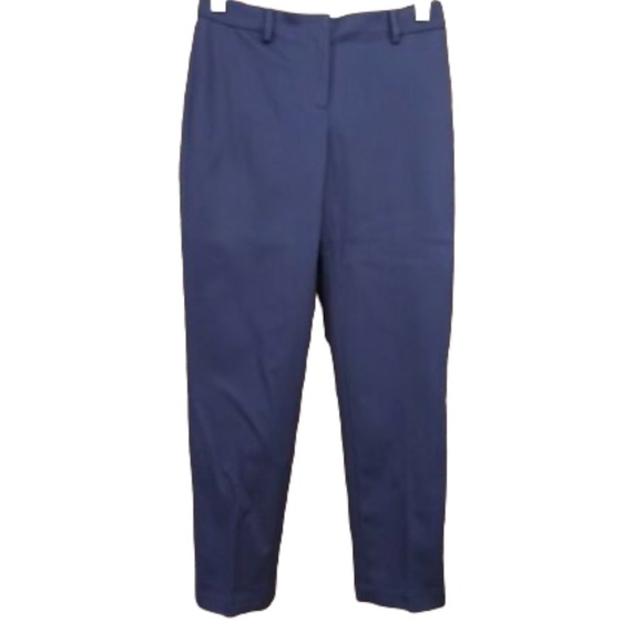 J. McLaughlin Pippa Pant NWT Navy Cotton Rayon Size 8 - Picture 1 of 7